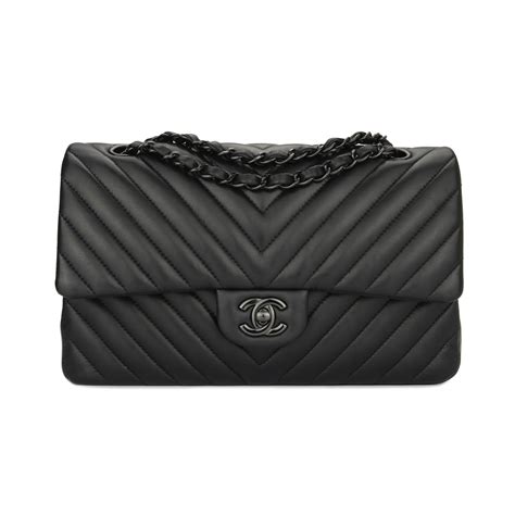 chanel chevron so black medium price|Buy CHANEL So Black Lambskin Chevr.